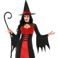 Costume Da Strega Rosso Per Donna 11 Costume Da Strega Rosso Per Donna -Angels Face Negozio mcwwwr wicked witch red adult 06 1