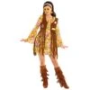 Womens Yellow Hippie Costume Dress -Angels Face Negozio mcwyh womens yellow hippie dress 1