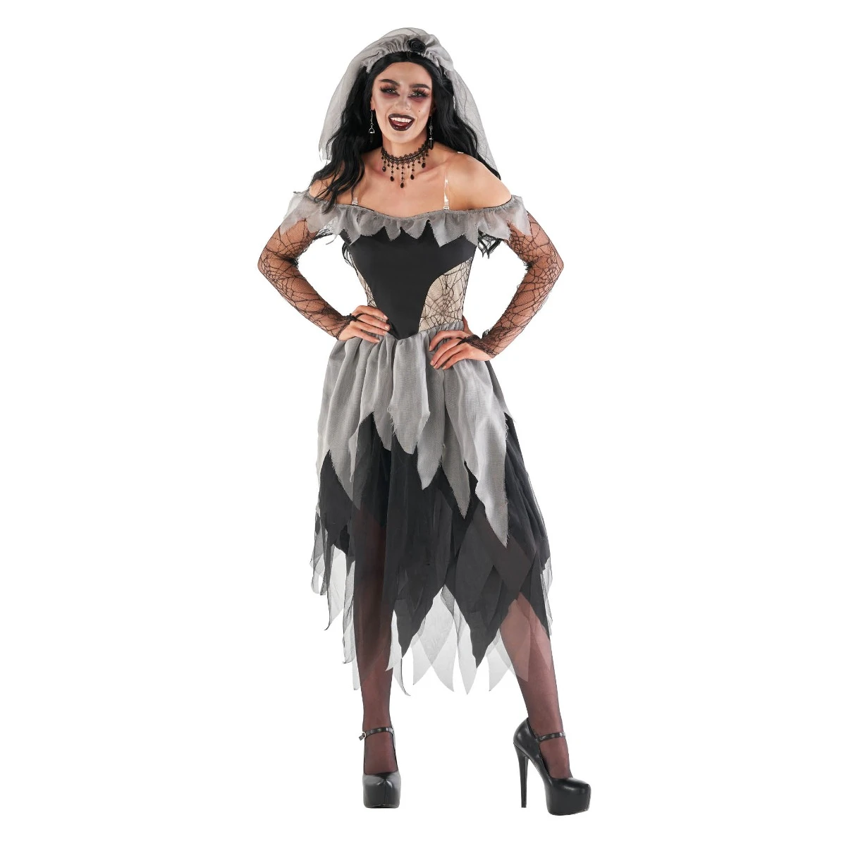 Costume Da Sposa Zombie Per Donna 8 Costume Da Sposa Zombie Per Donna - immagine 6