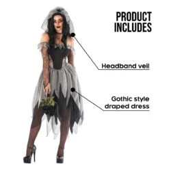 Costume Da Sposa Zombie Per Donna 9 Costume Da Sposa Zombie Per Donna -Angels Face Negozio mcwzbd corpse bride women4