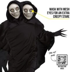 Mens Two Headed Ghoul Costume -Angels Face Negozio mens 2 headed ghoul costume 2 1