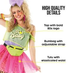 80s Neon Tutu Costume Womens -Angels Face Negozio neon 80s tutu costume womens 22
