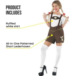 Womens Lederhosen Oktoberfest Costume -Angels Face Negozio womens lederhosen costume 6