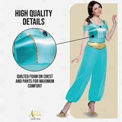 Costume Jasmine Classico Adulti -Angels Face Negozio womens princess jasmine disney costume 23jpg