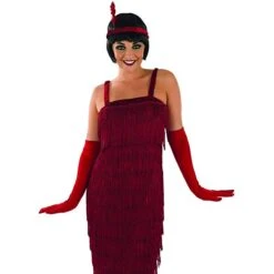 Womens Red Flapper Girl Costume 9 Womens Red Flapper Girl Costume -Angels Face Negozio womens red flapper girl 20s costume dress 2