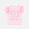 2nd Birthday Top Fairy Pink 2 2nd Birthday Top Fairy Pink -Angels Face Negozio 2 BirthdayTop Pink Front
