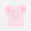 5th Birthday Top Fairy Pink -Angels Face Negozio 5 BirthdayTop Pink Front