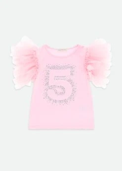 5th Birthday Top Fairy Pink