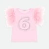 6th Birthday Top Fairy Pink 2 6th Birthday Top Fairy Pink -Angels Face Negozio 6 BirthdayTop Pink Front