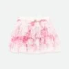 Abbie Roses Tulle Skirt Snowdrop/Pink