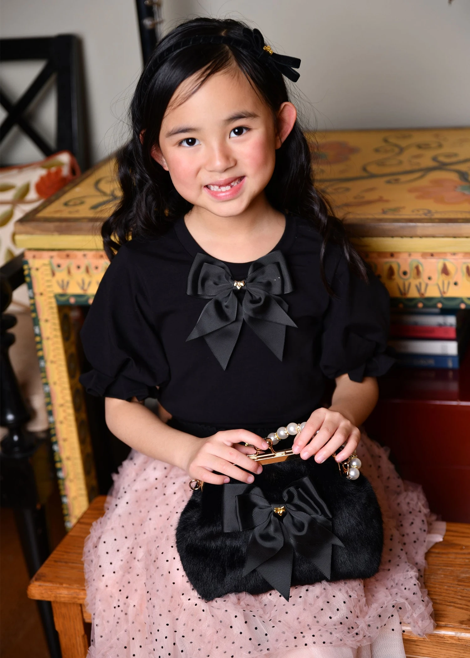 Aira Pleated Sleeve Top Black 4 Aira Pleated Sleeve Top Black - immagine 2