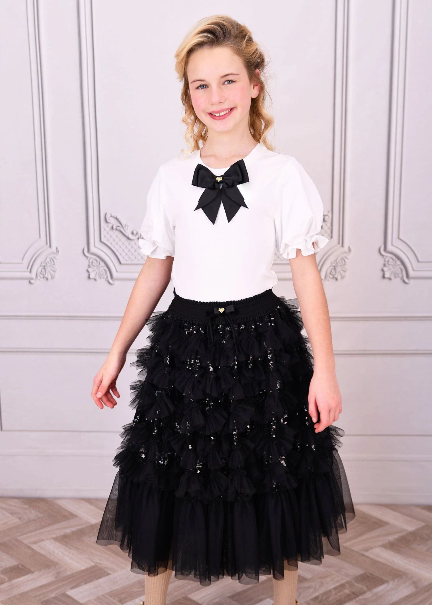 Aira Pleated Sleeve Top Snowdrop 4 Aira Pleated Sleeve Top Snowdrop - immagine 2