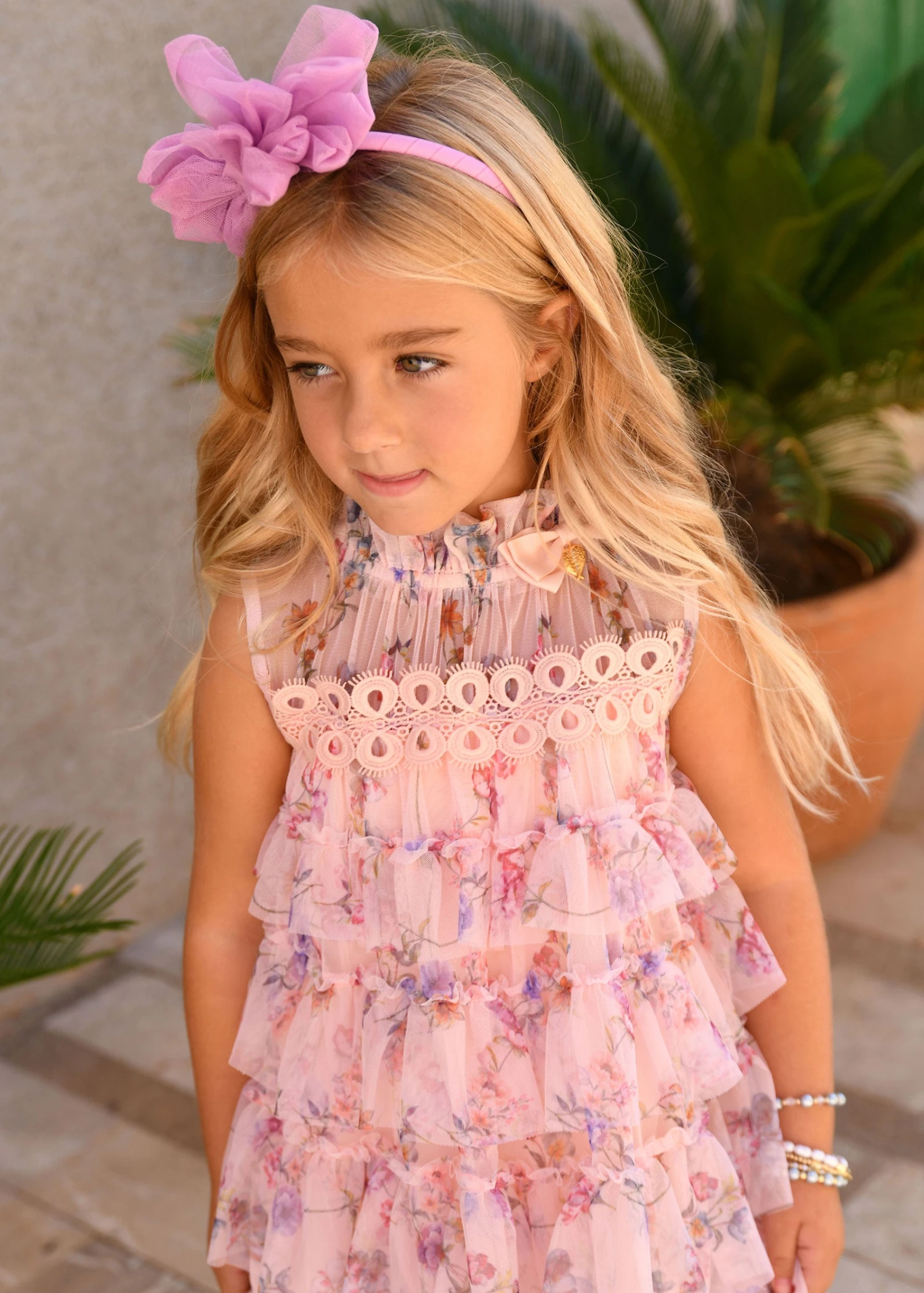 Alberta Trail Flower Dress Peach 5 Alberta Trail Flower Dress Peach - immagine 3