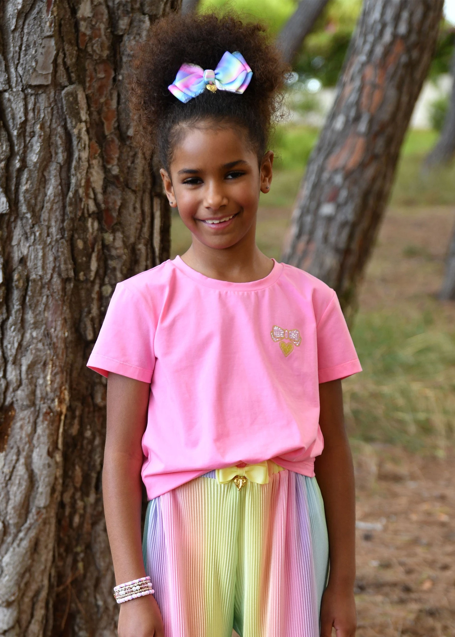 Amelia Wings Printed Tee Begonia Pink 4 Amelia Wings Printed Tee Begonia Pink - immagine 2