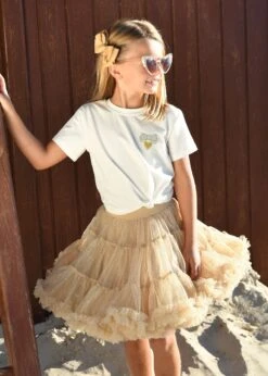 Amelia Wings Printed Tee Snowdrop -Angels Face Negozio Amelia Top Snowdrop Campaign