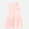 Andrea Spotted Tulle Dress Pale Pink 2 Andrea Spotted Tulle Dress Pale Pink -Angels Face Negozio Andrea Dress Pink Front