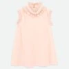 Aphrodite Pearl Collar Dress Peach 1 Aphrodite Pearl Collar Dress Peach -Angels Face Negozio Aphrodite Dress Peach Front
