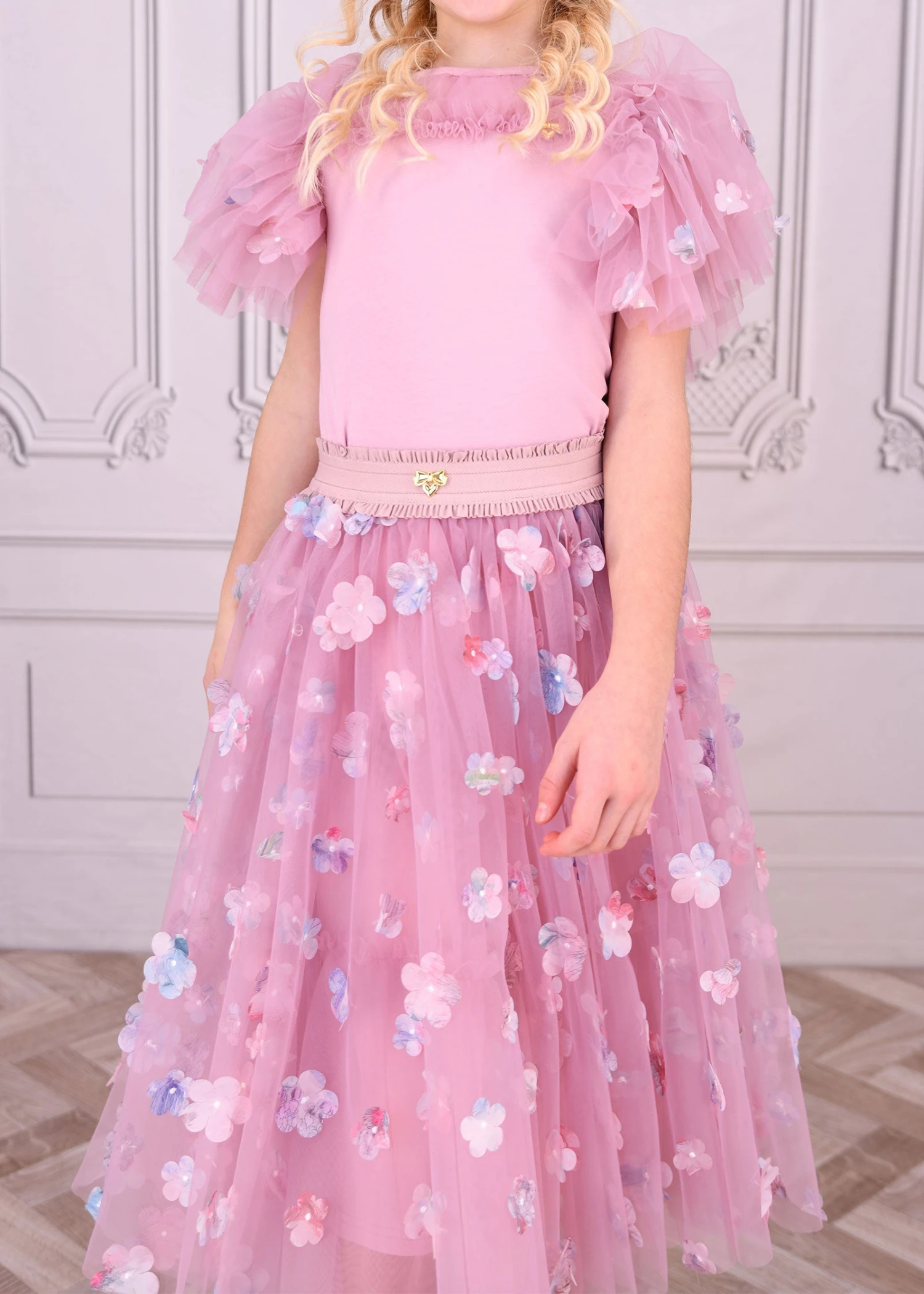 Ariana Petal Tulle Skirt Lilac Rose 6 Ariana Petal Tulle Skirt Lilac Rose - immagine 4