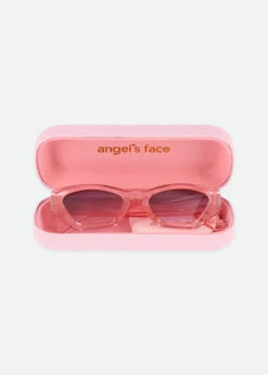 Audrey Sunglasses Pink -Angels Face Negozio Audrey Pink Case
