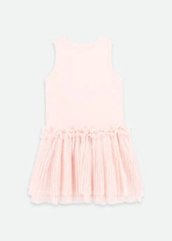 Austin Crystal Bow Tulle Dress Pale Pink -Angels Face Negozio Austin Dress Pink Back