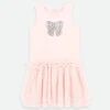 Austin Crystal Bow Tulle Dress Pale Pink