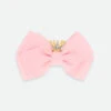 Crown Big Bow Pale Pink