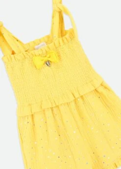 Bali Sparkle Playsuit Dandelion -Angels Face Negozio Bali Playsuit Yellow Detail