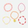 Beach Party Bracelet Set Pink/Red
