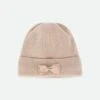 Bianca Ribbed Beanie Hat Sand