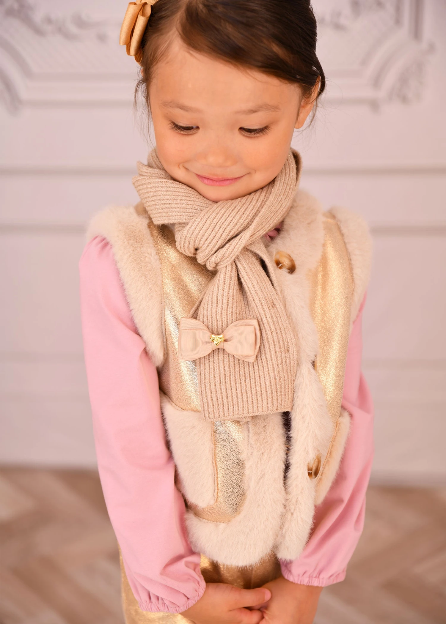 Bianca Ribbed Scarf Sand 4 Bianca Ribbed Scarf Sand - immagine 2