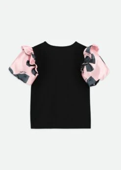 Blake Bow Print Top Black -Angels Face Negozio Blake Top Black Back