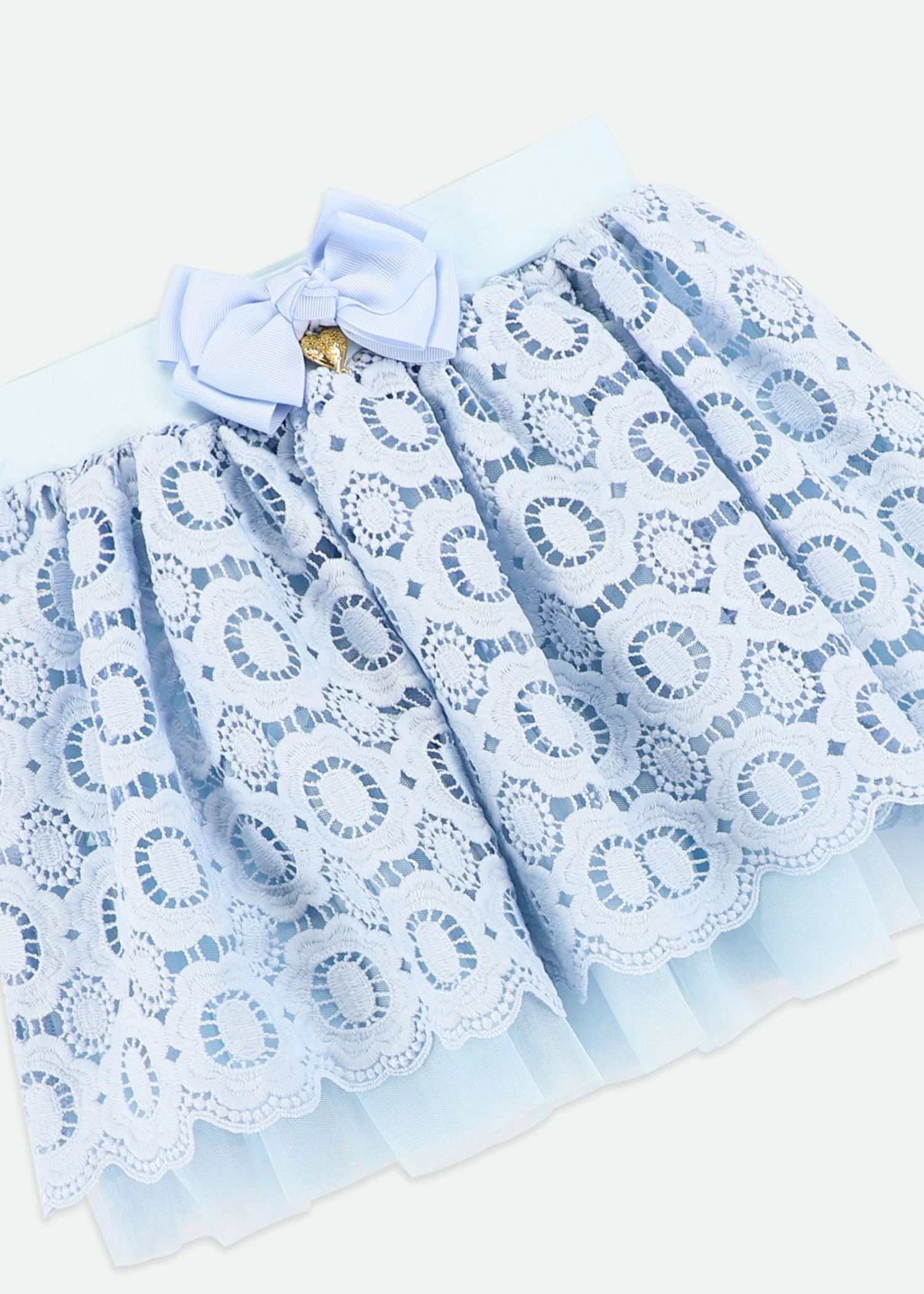 Blossom Lace Skirt Pale Blue 5 Blossom Lace Skirt Pale Blue - immagine 3