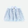 Blossom Lace Skirt Pale Blue 1 Blossom Lace Skirt Pale Blue -Angels Face Negozio Blossom Skirt Blue Front