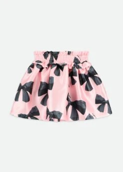 Blythe Bow Print Skirt Black -Angels Face Negozio Blythe Dress Pink Back