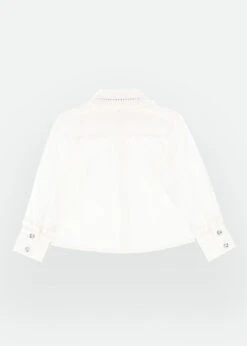 Brittany Blouse White -Angels Face Negozio Brittany Shirt Snowdrop Back