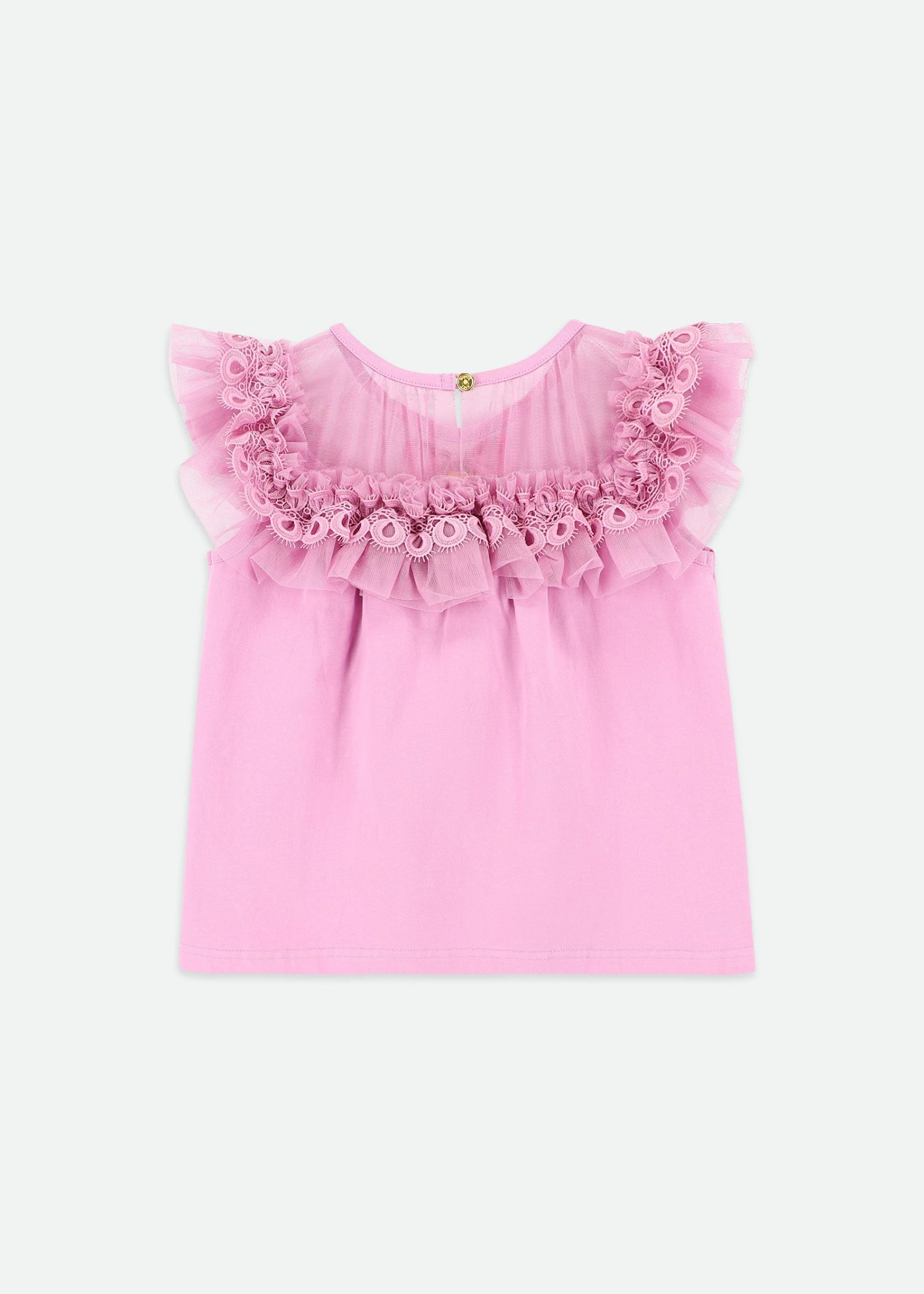Bubbles Ruffle Neck Top Orchid 7 Bubbles Ruffle Neck Top Orchid - immagine 5