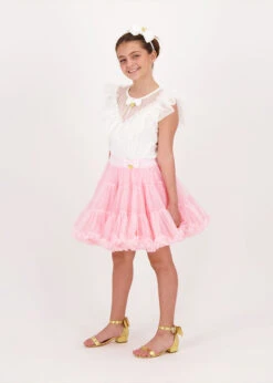 Bubbles Ruffle Neck Top Snowdrop -Angels Face Negozio Bubbles Top Snowdrop Lifestyle 2