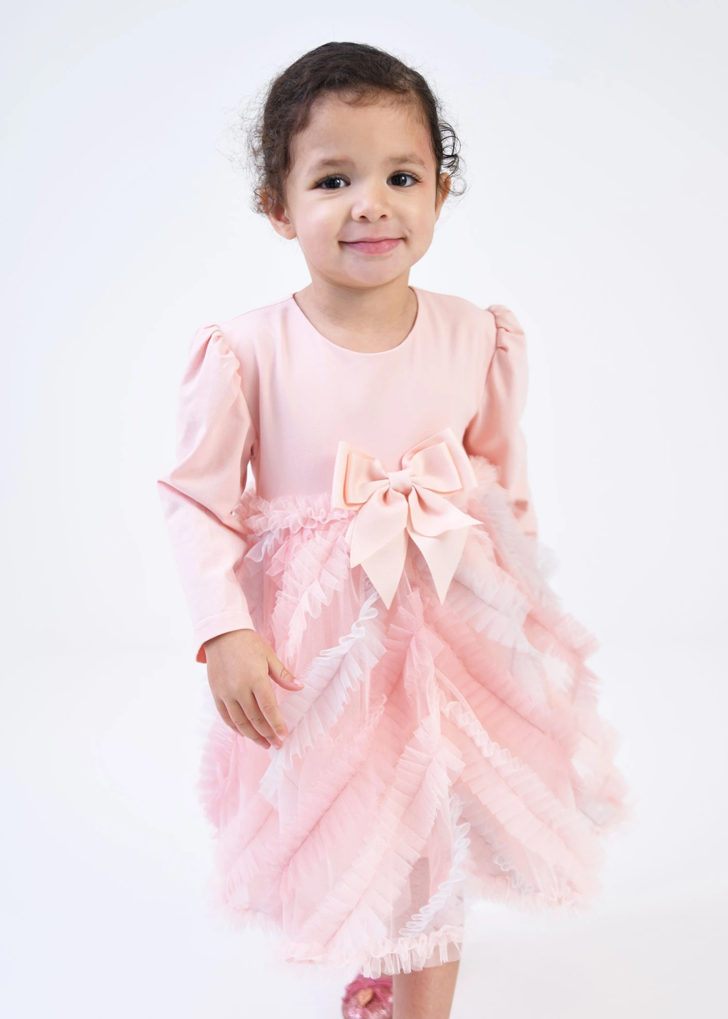 Callula L/S Baby Dress Blush Pink 4 Callula L/S Baby Dress Blush Pink - immagine 2