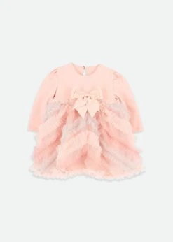 Callula L/S Baby Dress Blush Pink
