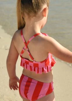 Carly Striped Bikini Pink/Red -Angels Face Negozio Carly Bikini Pink Red Campaign 1