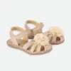 Carmen Corsage Toddler Sandals Rose Gold