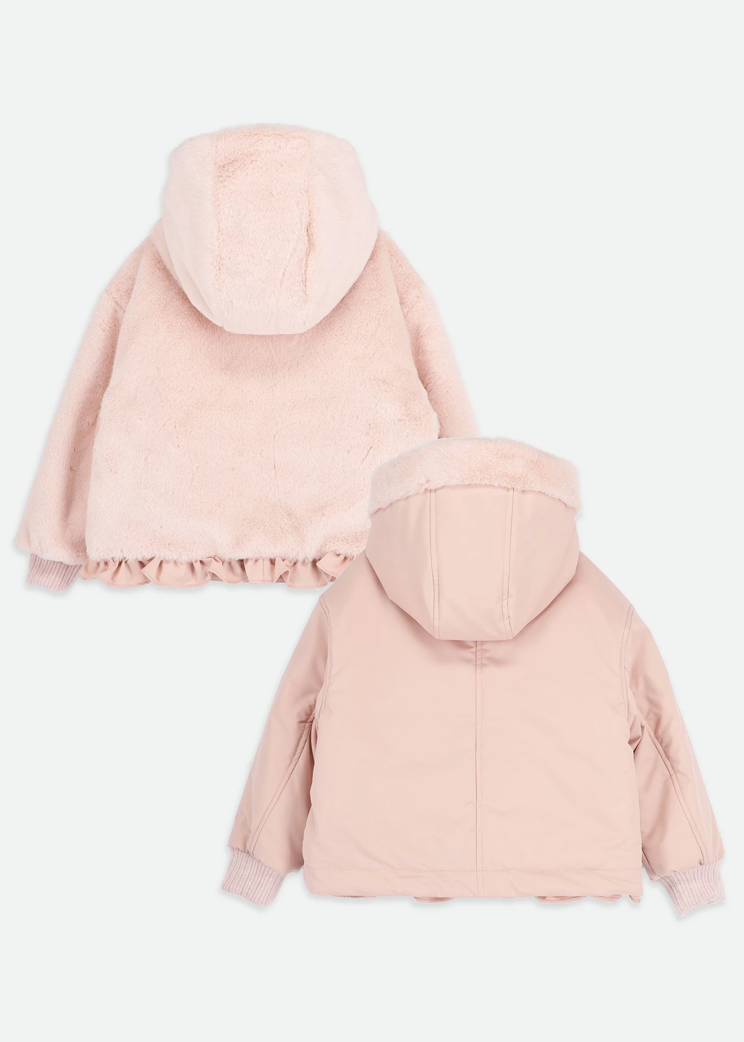 Cathleen Reversible Hooded Coat Pink 10 Cathleen Reversible Hooded Coat Pink - immagine 8