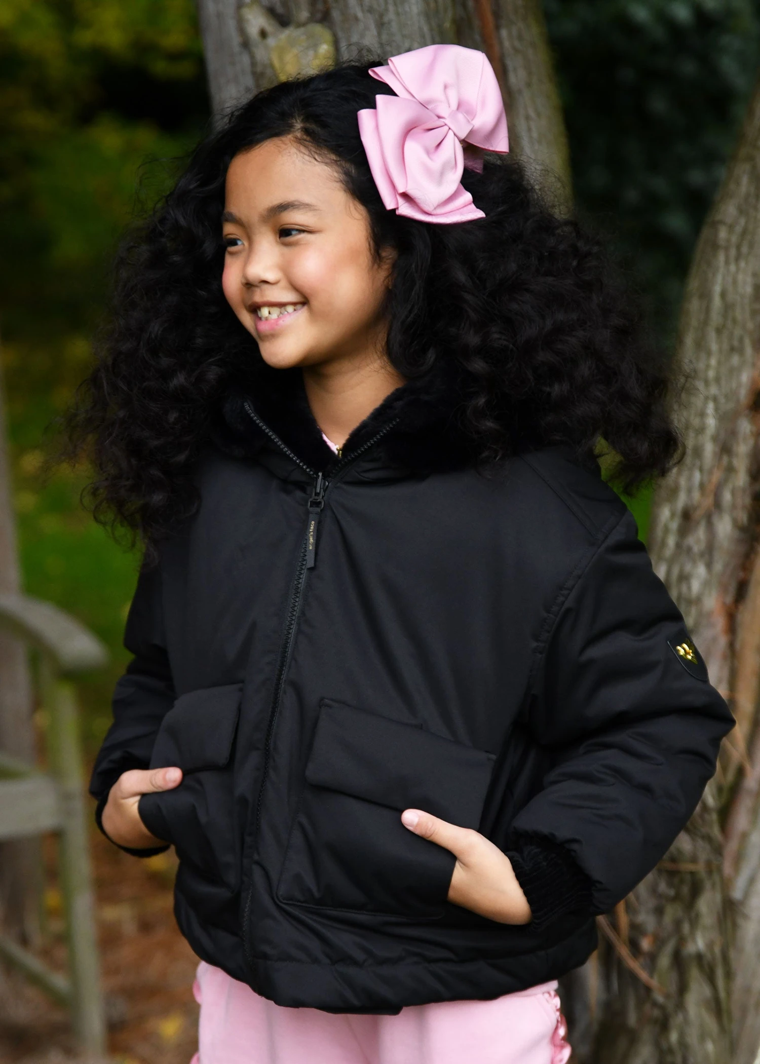 Cathleen Reversible Hooded Coat Black 4 Cathleen Reversible Hooded Coat Black - immagine 2