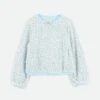 Cedar Boucle Sequin Top Pale Blue -Angels Face Negozio Cedar Top Blue Front