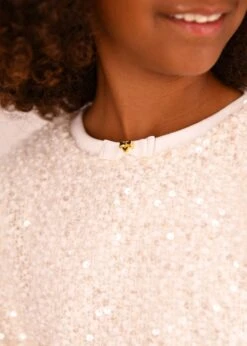 Cedar Boucle Sequin Top Snowdrop -Angels Face Negozio Cedar Top Snowdrop Lifestyle 1