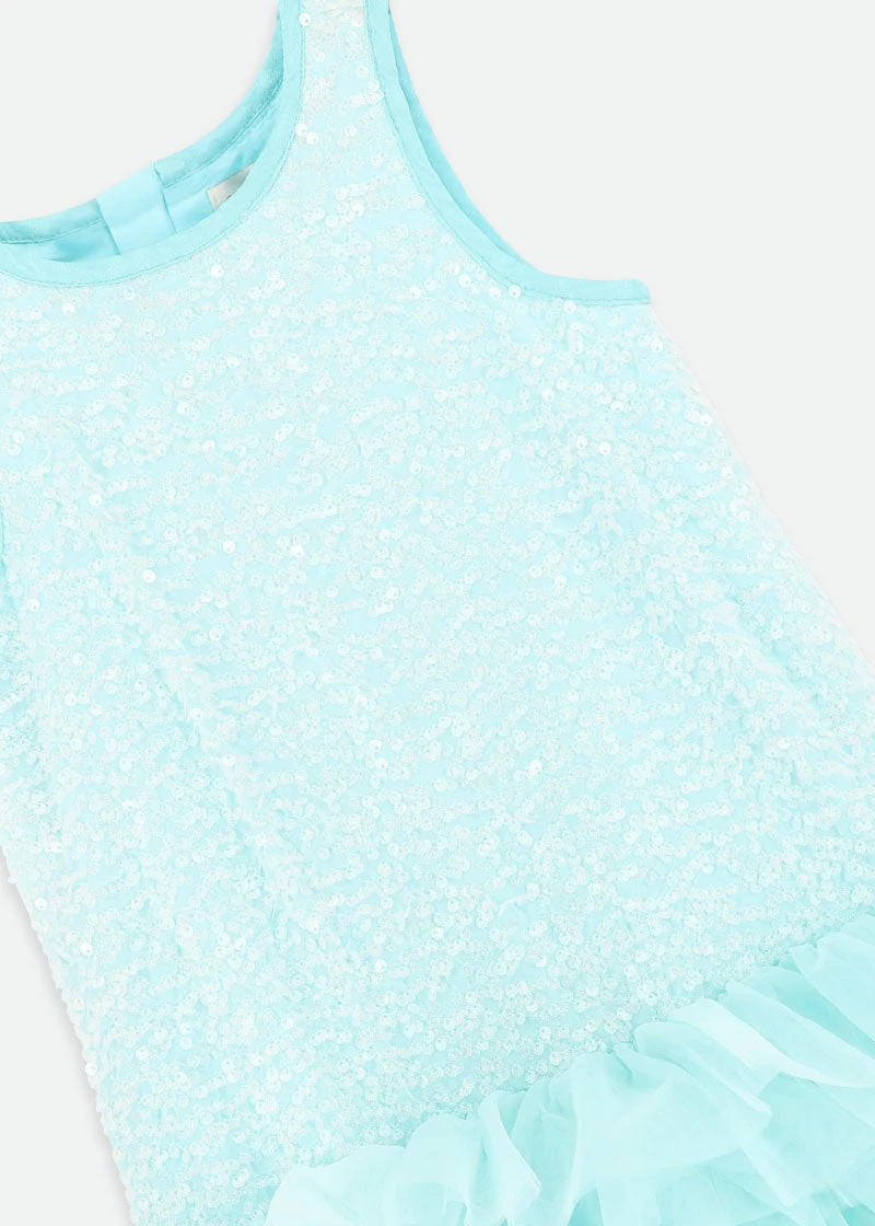 Charleston Sequin Dress Aqua Marine 7 Charleston Sequin Dress Aqua Marine - immagine 5
