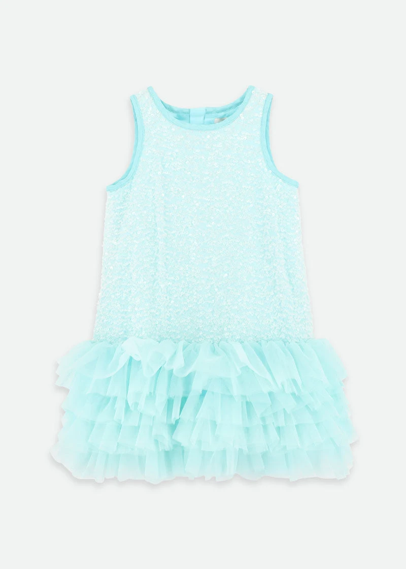 Charleston Sequin Dress Aqua Marine 3 Charleston Sequin Dress Aqua Marine