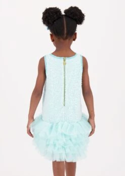 Charleston Sequin Dress Aqua Marine 10 Charleston Sequin Dress Aqua Marine -Angels Face Negozio Charleston Dress Aqua Lifestyle 2