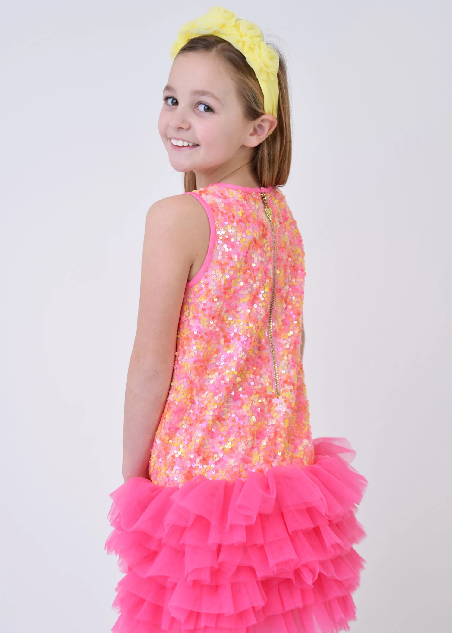 Charleston Sequin/Tulle Dress Pink Multi 5 Charleston Sequin/Tulle Dress Pink Multi - immagine 3