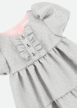 Charmaine Jacquard Dress Platinum -Angels Face Negozio Charmaine Dress Platinum Detail